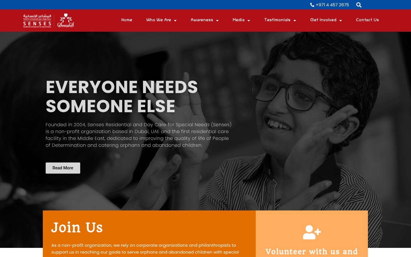 Senses Residential and Day Care for Special Needs &middot; HOMEPAGE_SCREENSHOT