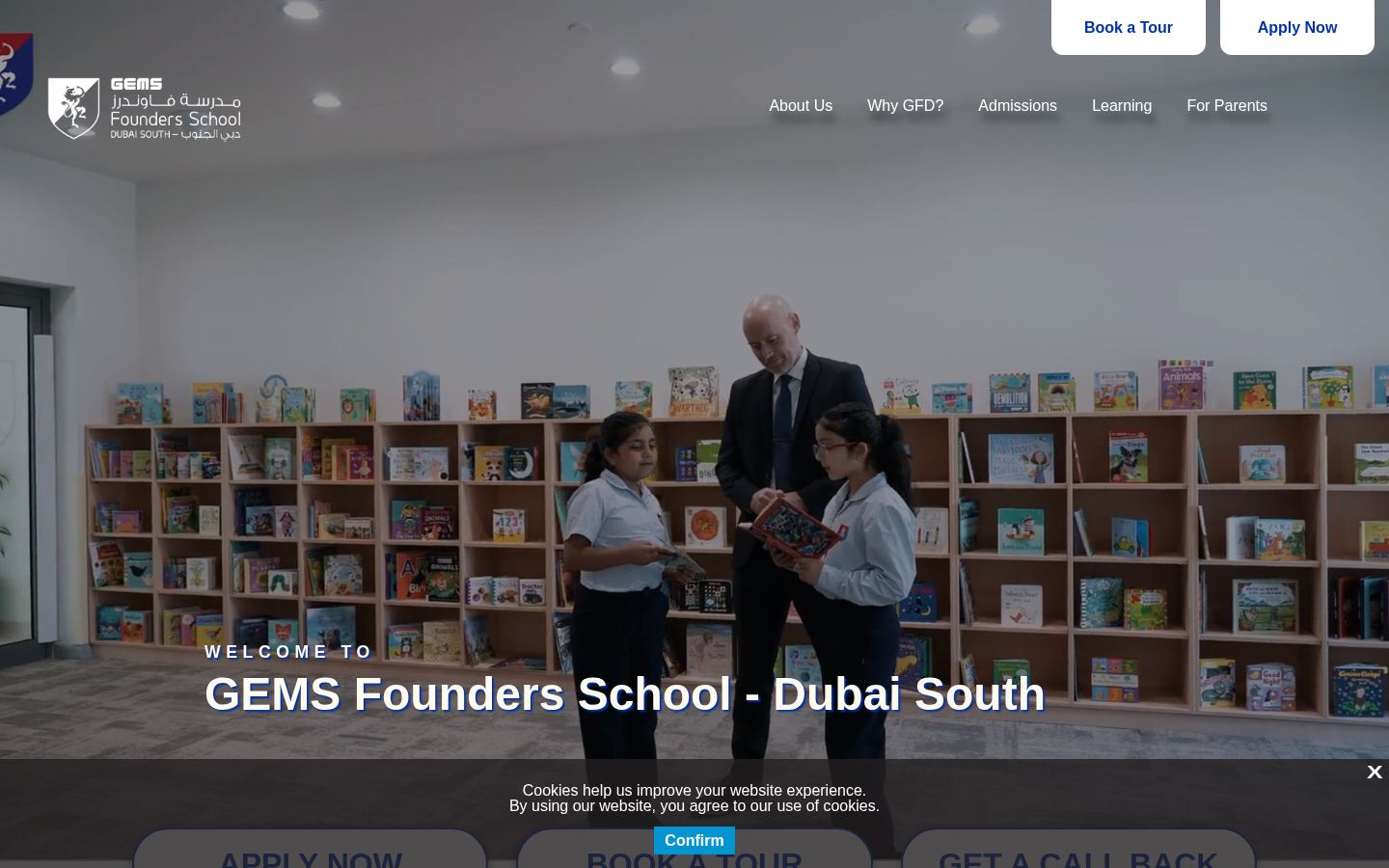 GEMS Founders School Dubai South &middot; HOMEPAGE_SCREENSHOT