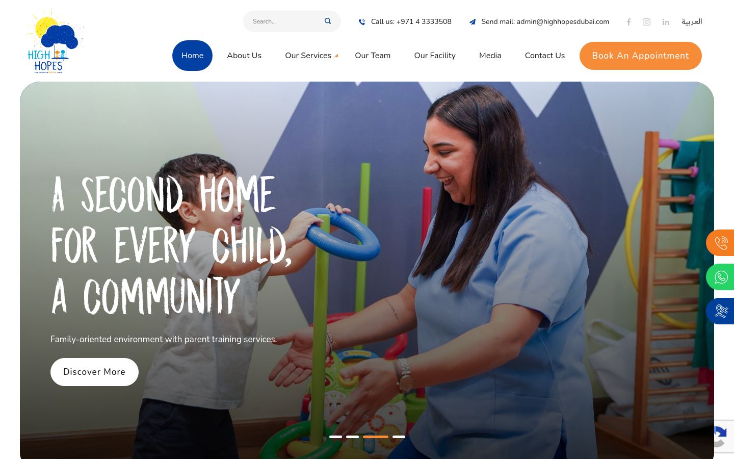 High Hopes Pediatric Therapy &middot; HOMEPAGE_SCREENSHOT