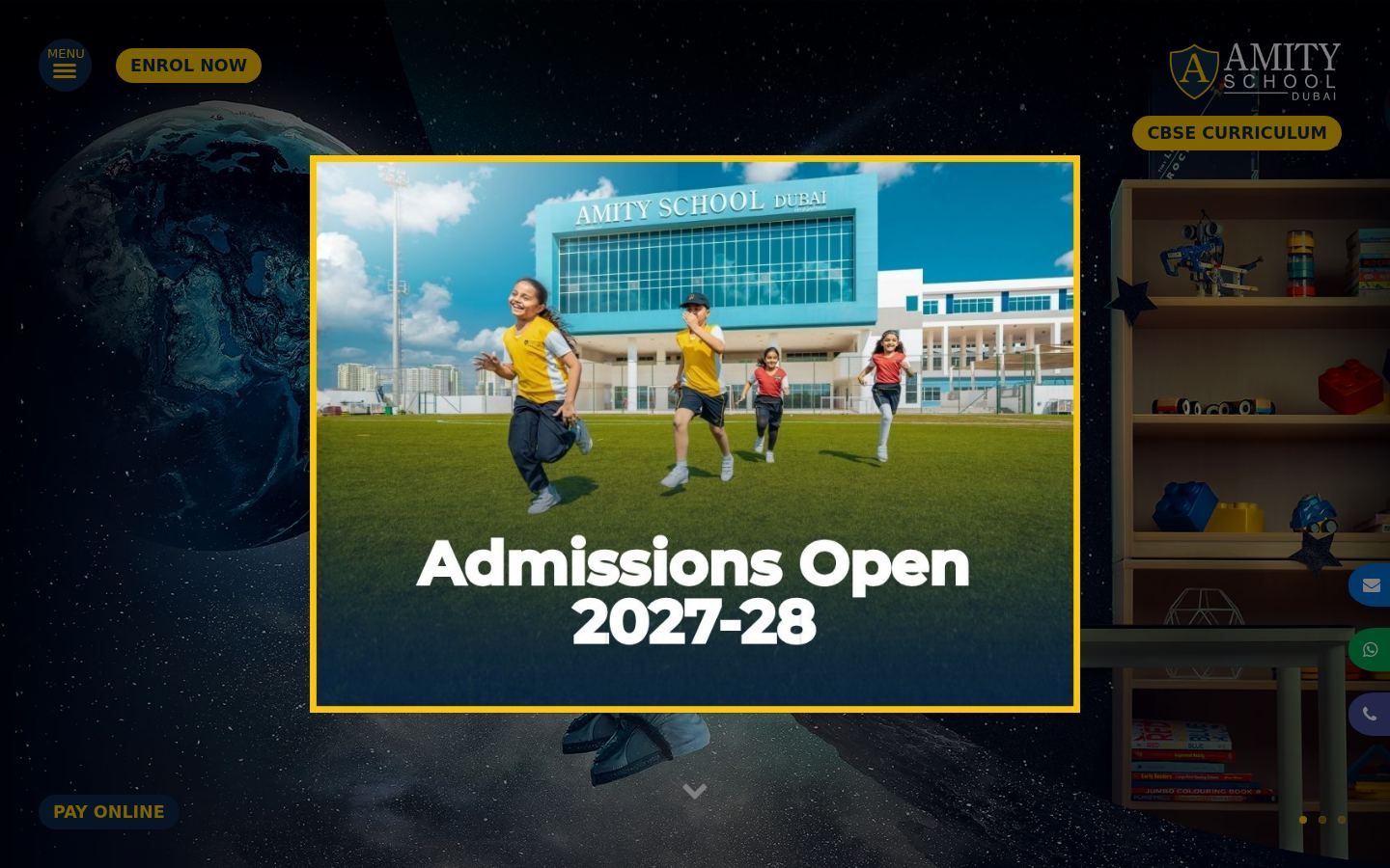 Amity School Dubai &middot; HOMEPAGE_SCREENSHOT