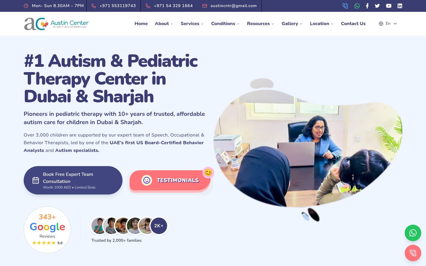 Austin Center for Rehabilitation &middot; HOMEPAGE_SCREENSHOT