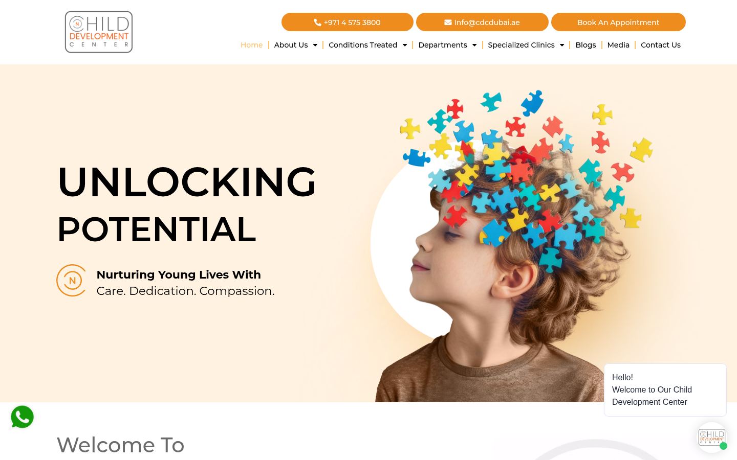 Child Development Center (CDC) &middot; HOMEPAGE_SCREENSHOT