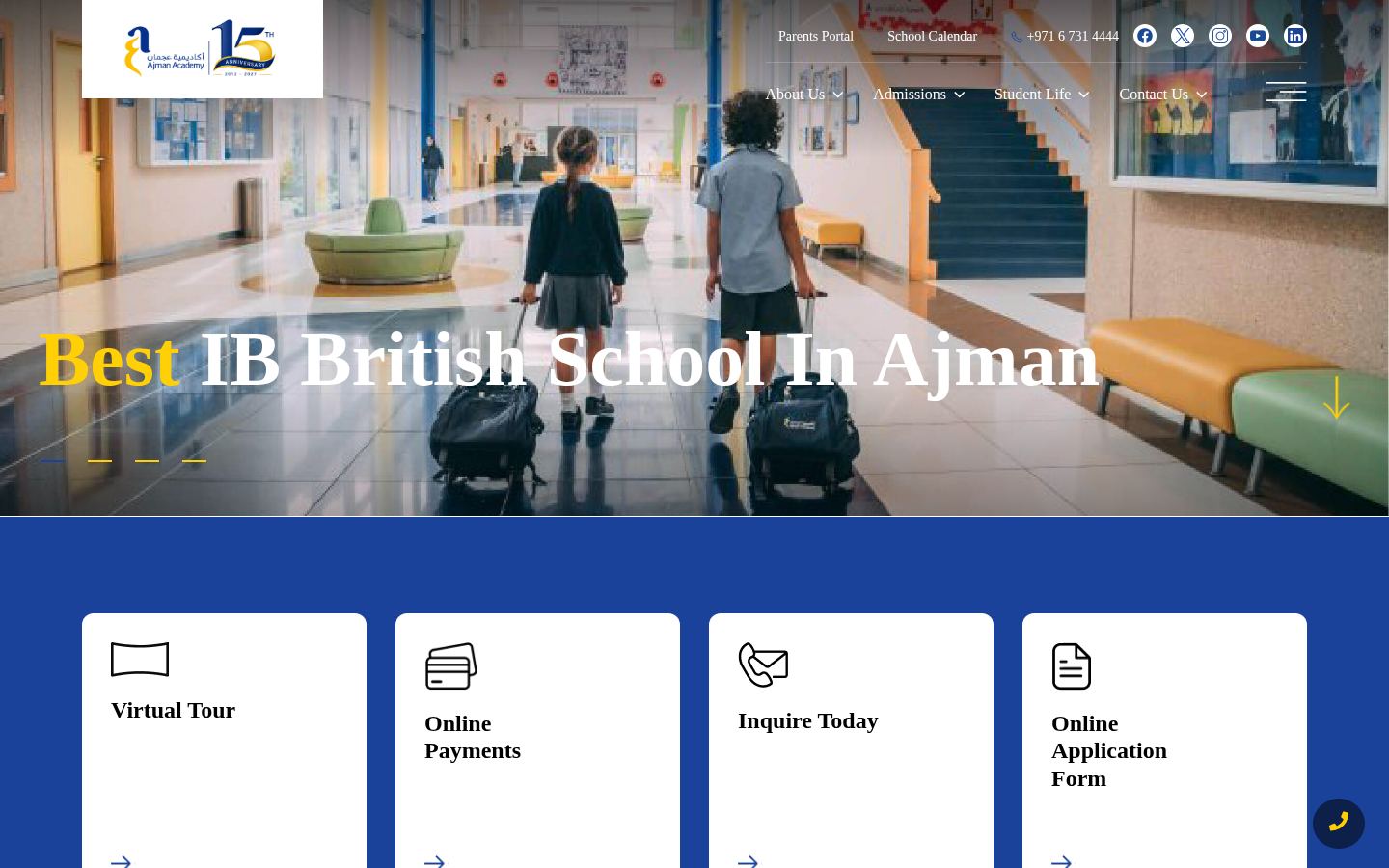Ajman Academy &middot; HOMEPAGE_SCREENSHOT