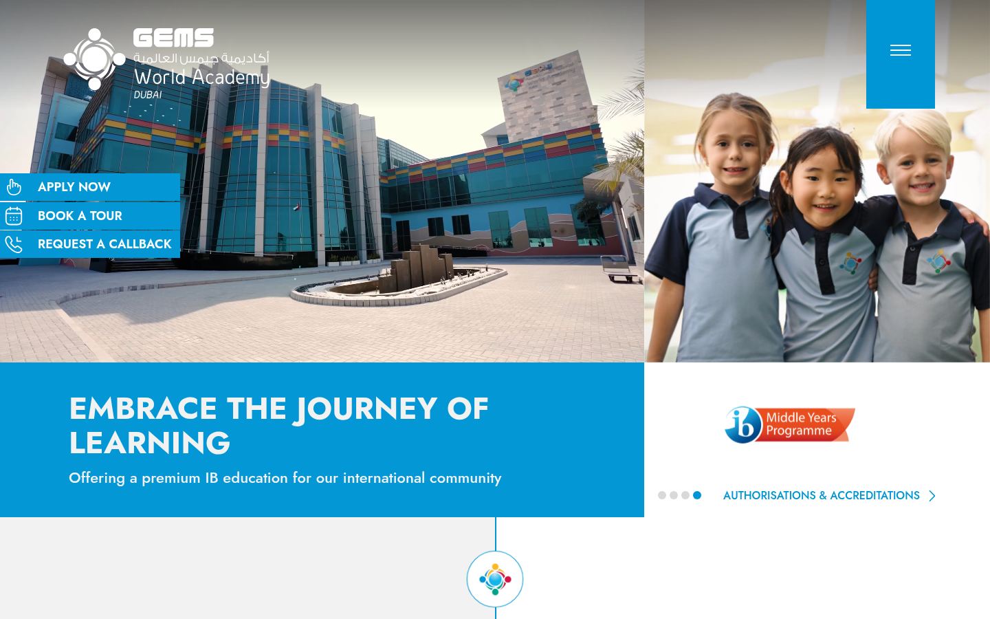 GEMS World Academy Dubai &middot; HOMEPAGE_SCREENSHOT