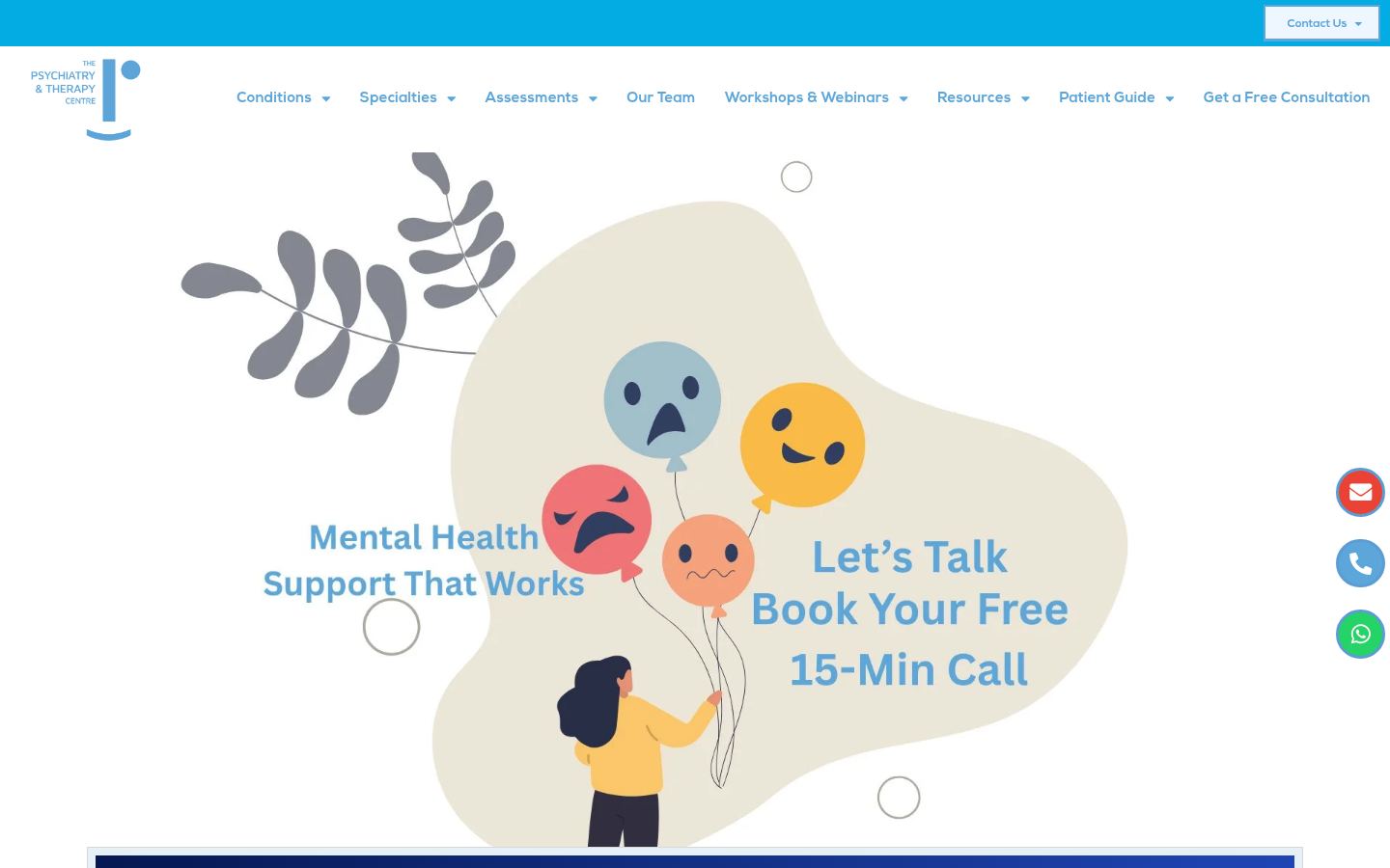The Psychiatry and Therapy Centre &middot; HOMEPAGE_SCREENSHOT