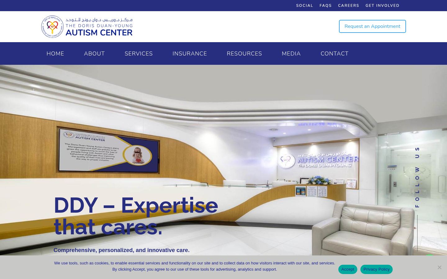 The Doris Duan-Young Autism Center (DDY) &middot; HOMEPAGE_SCREENSHOT