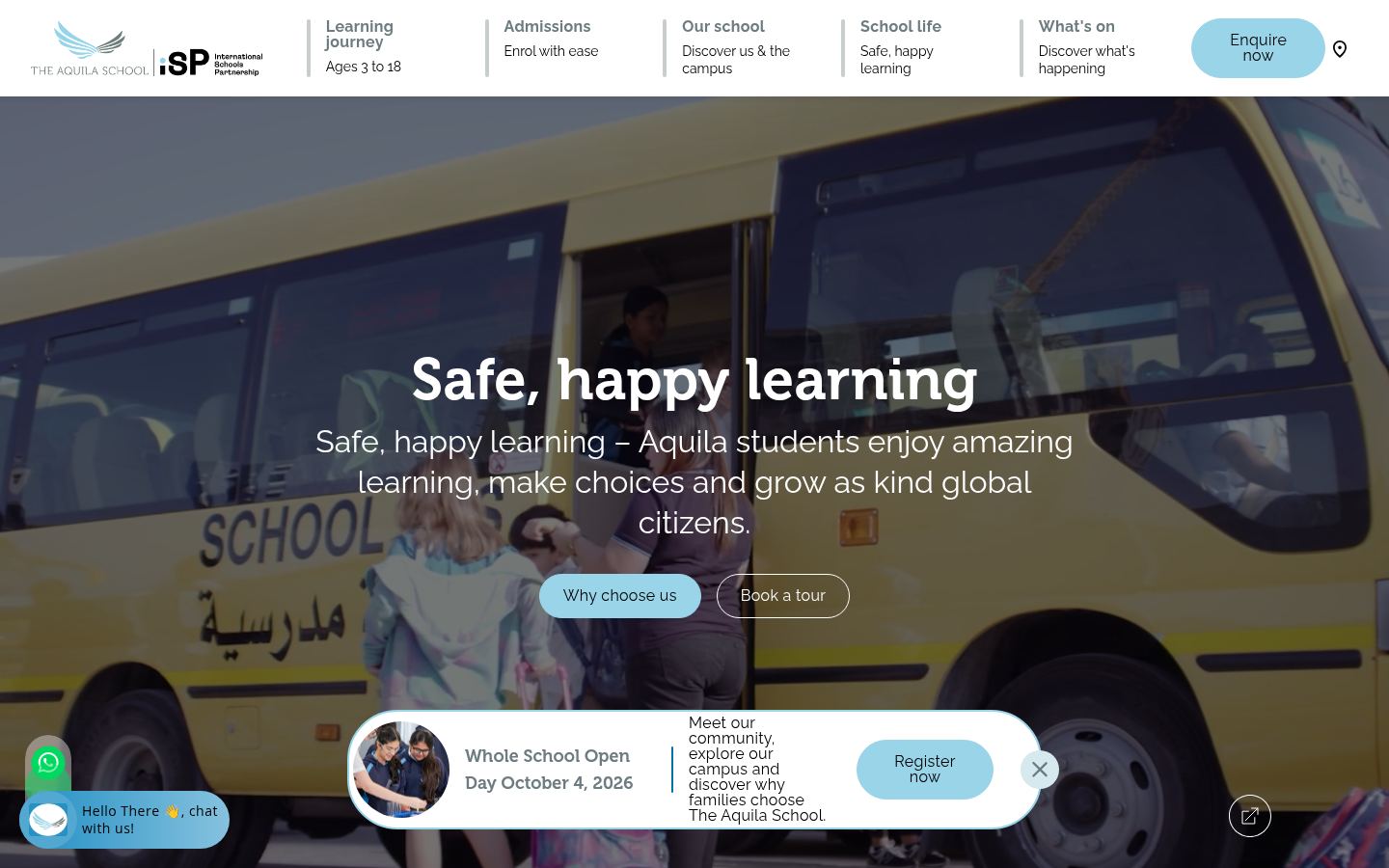 The Aquila School &middot; HOMEPAGE_SCREENSHOT