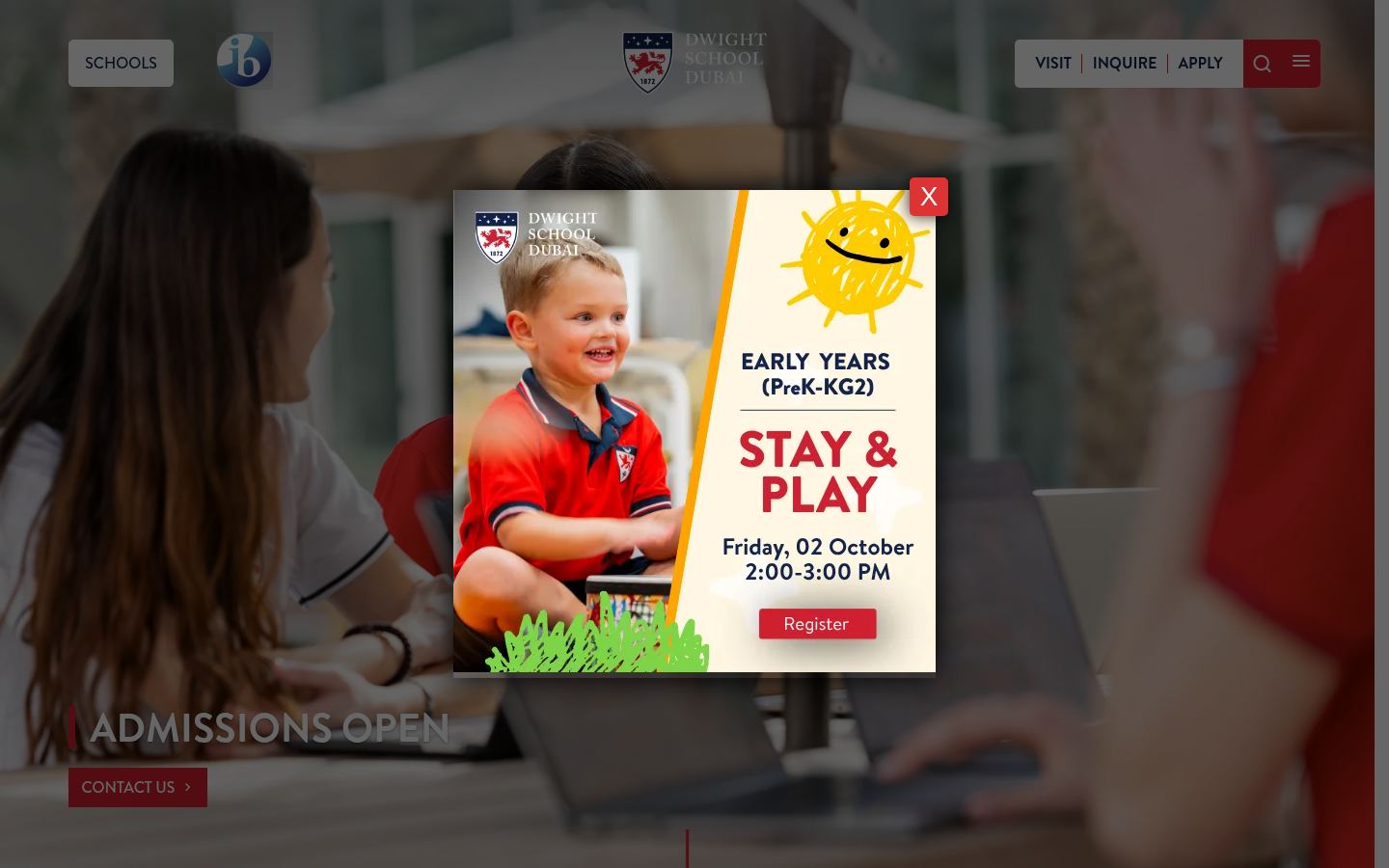 Dwight School Dubai &middot; HOMEPAGE_SCREENSHOT