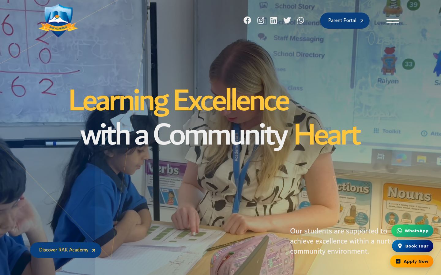 RAK Academy &middot; HOMEPAGE_SCREENSHOT