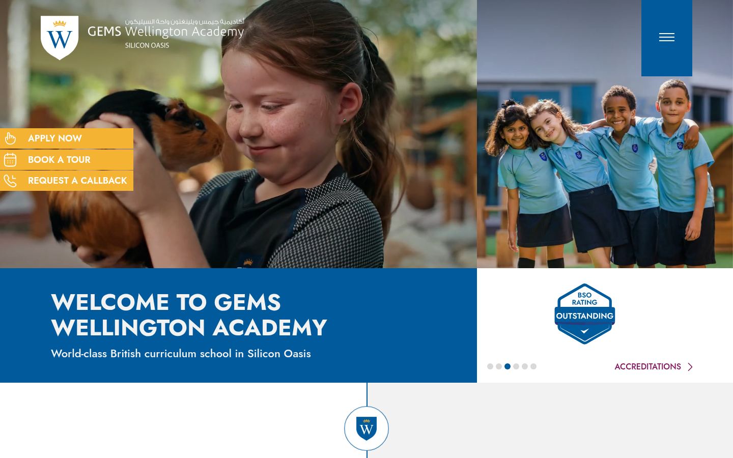 GEMS Wellington Academy Silicon Oasis · HOMEPAGE_SCREENSHOT
