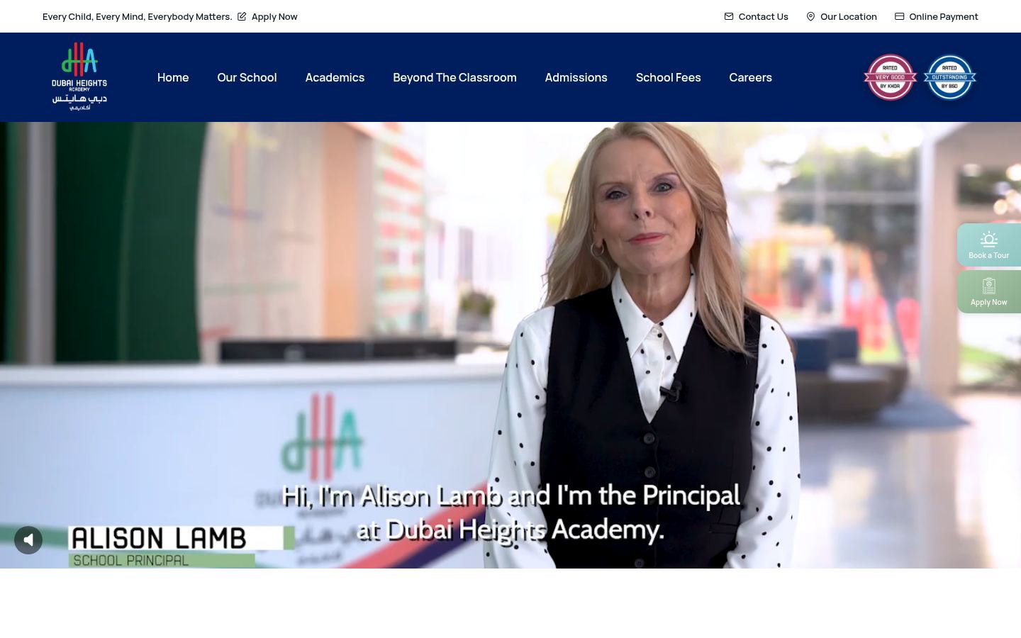 Dubai Heights Academy &middot; HOMEPAGE_SCREENSHOT