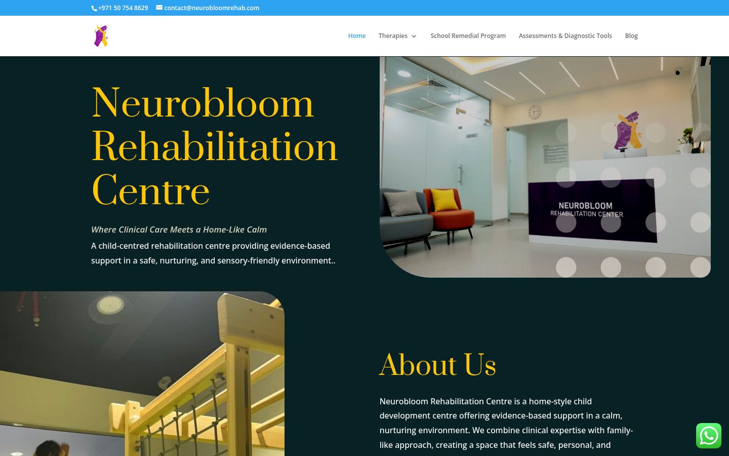 Neurobloom Rehabilitation Centre &middot; HOMEPAGE_SCREENSHOT