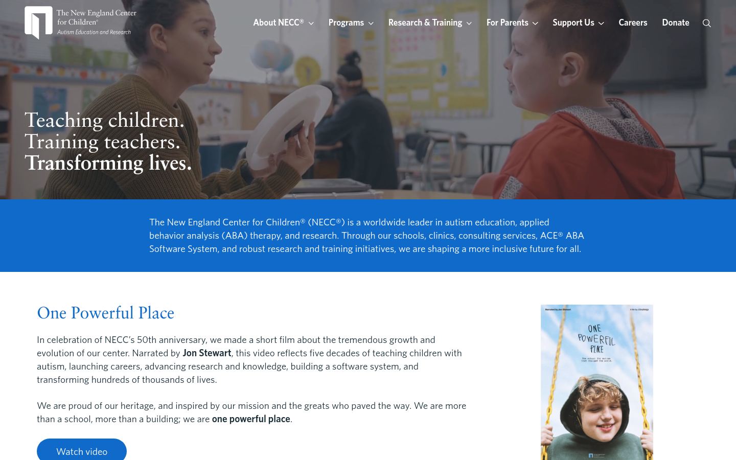 New England Center for Children Abu Dhabi &middot; HOMEPAGE_SCREENSHOT