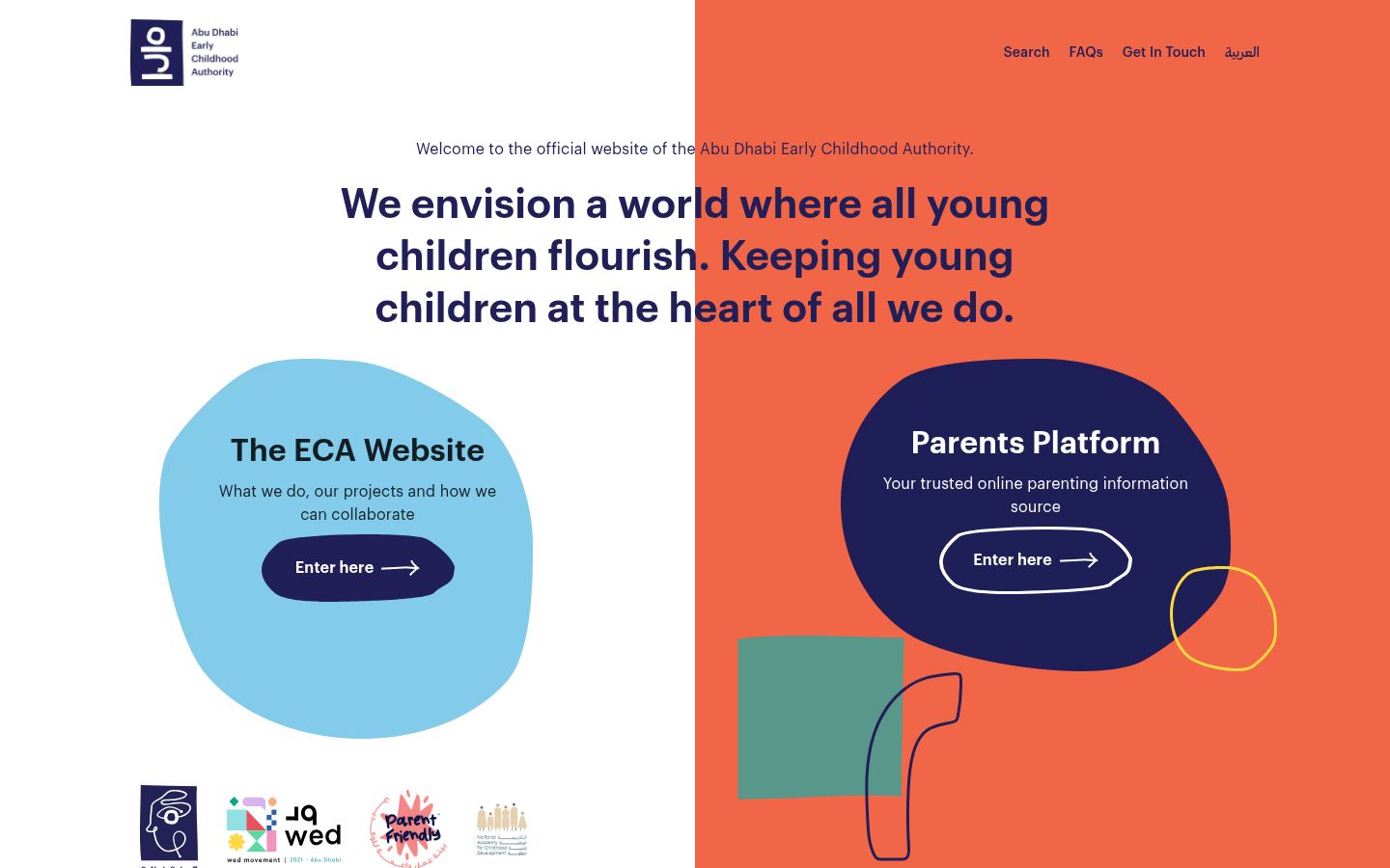 Abu Dhabi Early Childhood Authority &middot; HOMEPAGE_SCREENSHOT