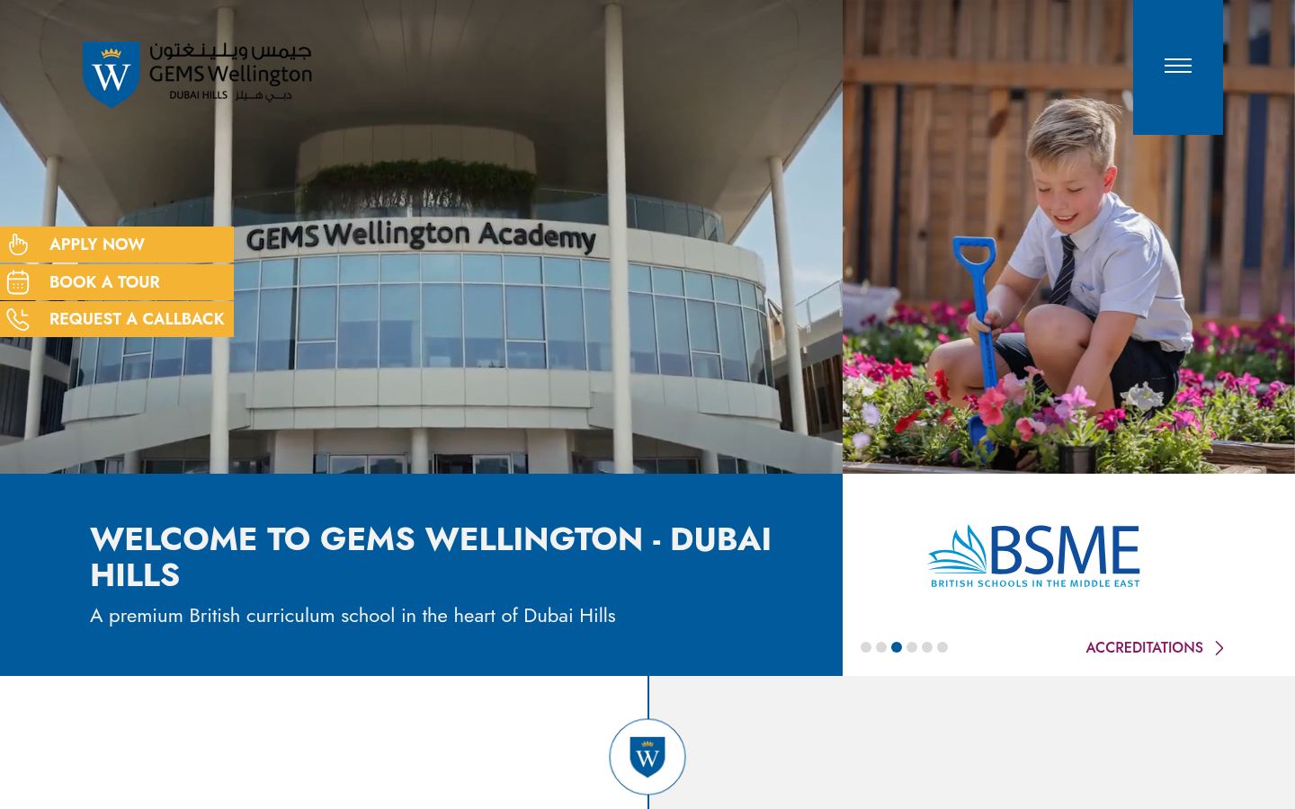 GEMS Wellington Academy Al Khail &middot; HOMEPAGE_SCREENSHOT