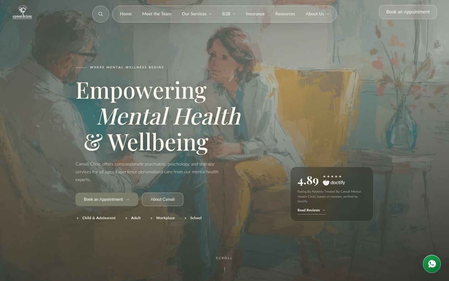 Camali Clinic &middot; HOMEPAGE_SCREENSHOT